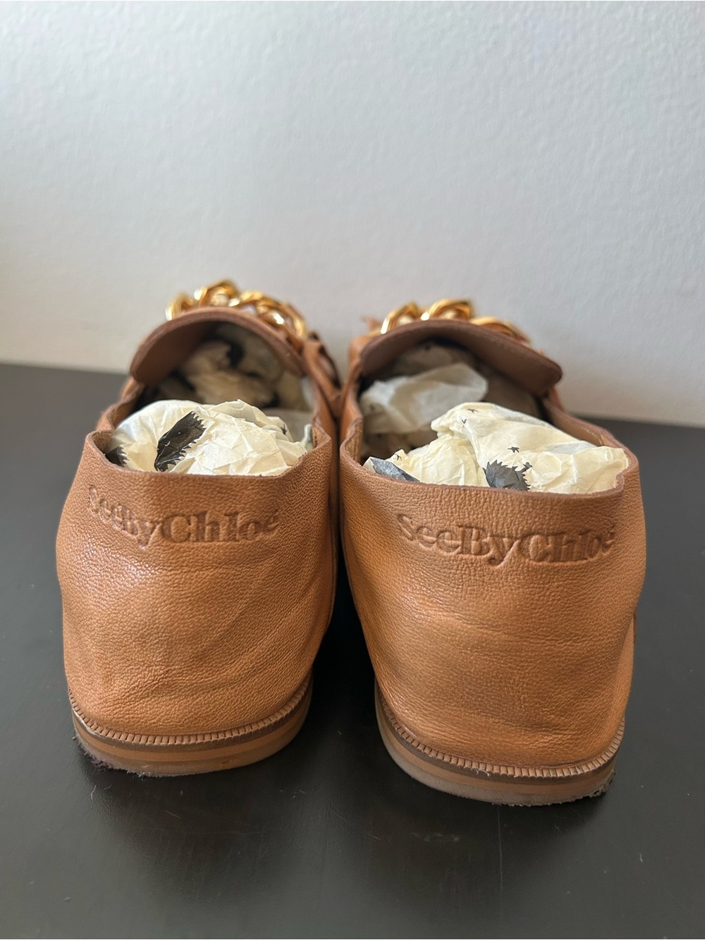 SEE BY CHLOÉ Fringe Flap Loafers in tan - Picture 13 of 15